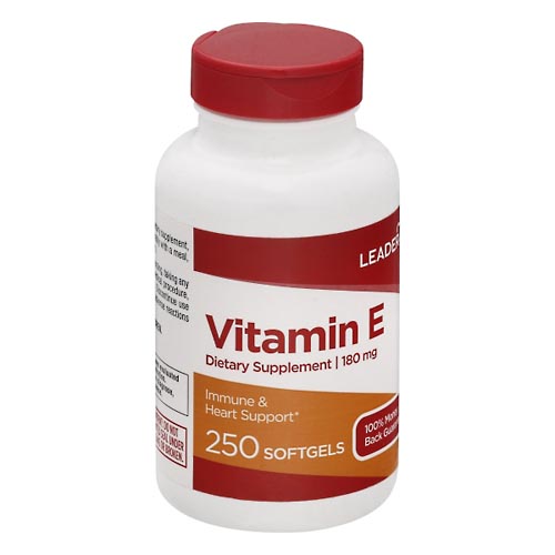 Image for Leader Vitamin E, 180 mg, Softgels,250ea from COOPERS PHARMACY