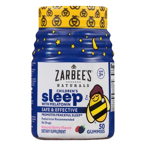 Image for Zarbees Sleep with Melatonin, Gummies, Children's, Natural Berry Flavor,50ea from COOPERS PHARMACY